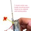 Stainless steel Saw T-Shank Holder with Thumb Grip Saw Extender for Leatherman Free P2 P4 ARC DIY Accessories