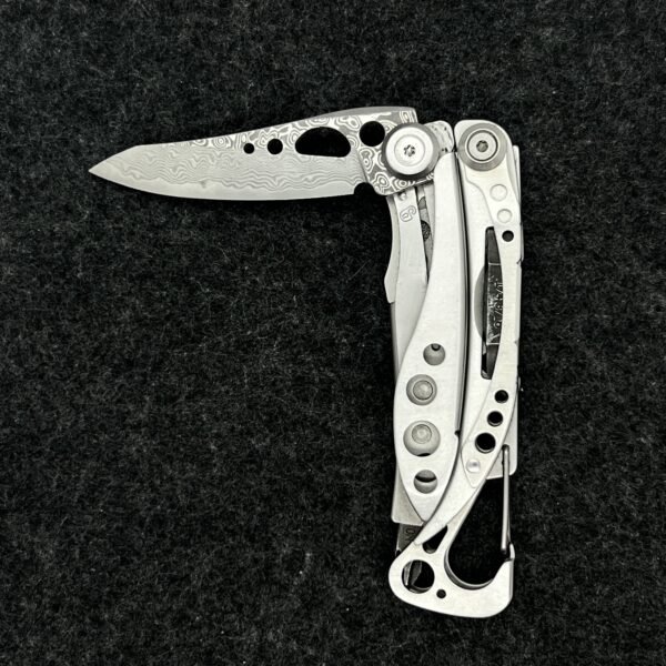 VG10 Core Damascus Steel Replacement Blade For Leatherman Skeletool Main Knife DIY Accessories