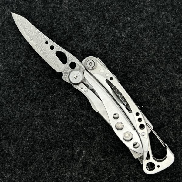 VG10 Core Damascus Steel Replacement Blade For Leatherman Skeletool Main Knife DIY Accessories
