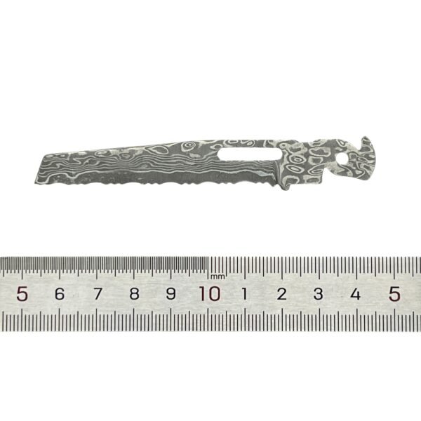 VG10 Core Damascus Steel Replacement Blade For Leatherman P4 Serrated Cutter Tooth Knife DIY Accessories