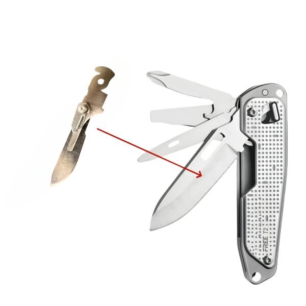 For Leatherman T2 T4 Main knife Scalpel Handle with Thumb Grip Easy Open Fit Surgical #22 Blade Accessories