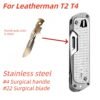 For Leatherman T2 T4 Main knife Scalpel Handle with Thumb Grip Easy Open Fit Surgical #22 Blade Accessories