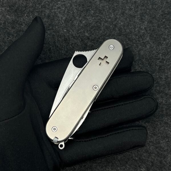 VG10 Steel Like Spyderco Replacement Large Blade For Handmade For 91mm Victorinox Swiss Army Knife SAK Folding Knife DIY Accessories