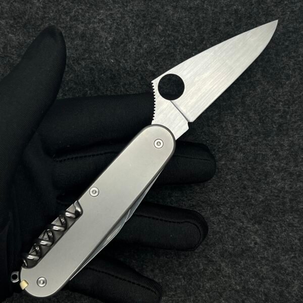 VG10 Steel Like Spyderco Replacement Large Blade For Handmade For 91mm Victorinox Swiss Army Knife SAK Folding Knife DIY Accessories