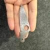 CustomOrder_Damascus Steel Replacement Blade with non-slip groove Like Spyderco For Handmade For 91mm Victorinox Swiss Army Knife SAK Folding Knife DIY Accessories
