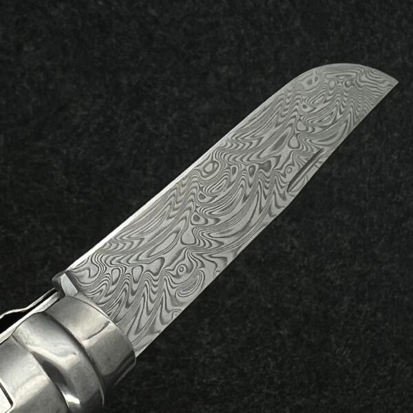 Made of Damascus powder Steel Replaceable Blade For Opinel No.10 #10 Folding Knife DIY Accessories