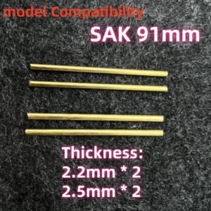 4pcs 2.2mm and 2.5mm H62 Copper Rod Rivet For 91mm Victorinox Swiss Army Knife SAK DIY Accessories