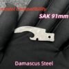 Damascus Steel Bottle Opener with screwdriver Replacement Small Blade For 91mm Victorinox SAK-NiceToolHome