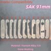 1 Pcs TC4 Titanium alloy Liners Lining Clamping Plate Partition For 91mm Victorinox Swiss Army Knife SAK DIY Accessories