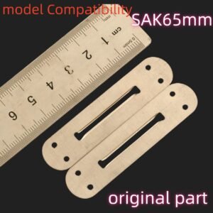 1 pcs White Copper Liners Lining Clamping Plate Partition Replacement Original Part For 65mm Victorinox Swiss Army Knife SAK DIY Accessories