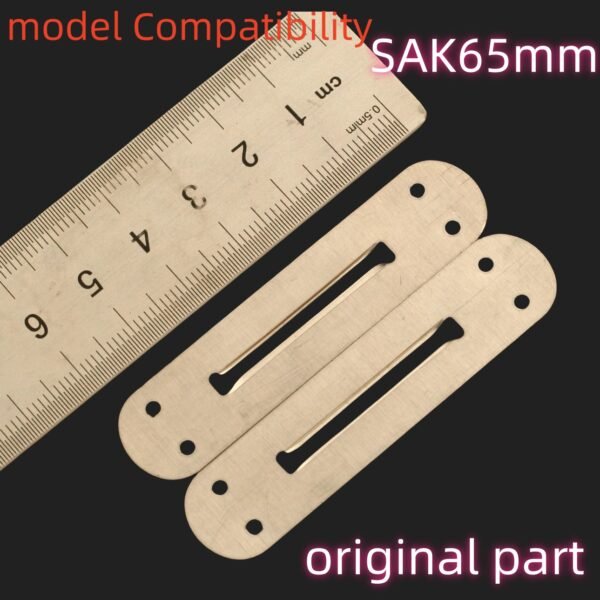 1 pcs White Copper Liners Lining Clamping Plate Partition Replacement Original Part For 65mm Victorinox Swiss Army Knife SAK DIY Accessories