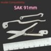 1 set Scissors and Multipurpose hook and spring Replacement Original Part For 91mm Victorinox Swiss Army Knife SAK DIY Accessories