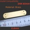 1 pcs 0.8mm Brass Liners Lining Clamping Plate Partition For 65mm Victorinox Swiss Army Knife SAK DIY Accessories