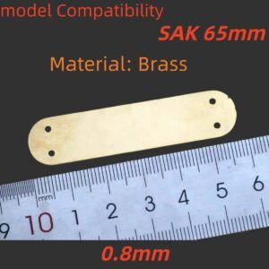 1 pcs 0.8mm Brass Liners Lining Clamping Plate Partition For 65mm Victorinox Swiss Army Knife SAK DIY Accessories