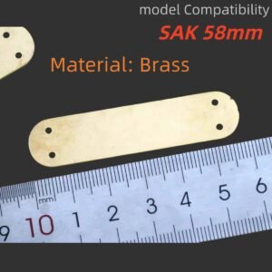 1 pcs 0.5mm 0.8mm 1mm Brass Liners Lining Clamping Plate Partition For 58MM Victorinox Swiss Army Knife SAK DIY Accessories
