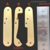 1 Pcs Brass Liners Lining Clamping Plate Partition For 84MM Victorinox Swiss Army Knives SAK DIY Accessories