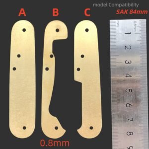 1 Pcs Brass Liners Lining Clamping Plate Partition For 84MM Victorinox Swiss Army Knives SAK DIY Accessories