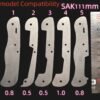 1 Pcs TC4 Titanium alloy Liners Lining Clamping Plate Partition For 111mm Victorinox Swiss Army Knife SAK DIY Accessories