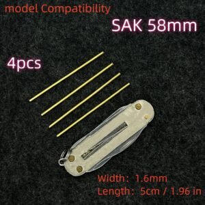 4pcs 1.6mm H62 Copper Rod Rivet For 58mm Victorinox Swiss Army Knife SAK DIY Accessories