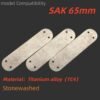1 Pcs TC4 Titanium alloy Liners Lining Clamping Plate Partition For 65MM Victorinox Swiss Army Knife SAK DIY Accessories