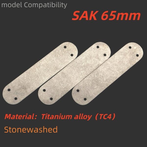 1 Pcs TC4 Titanium alloy Liners Lining Clamping Plate Partition For 65MM Victorinox Swiss Army Knife SAK DIY Accessories