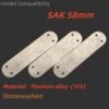 TC4 Titanium Alloy Stonewashed Liner For 58mm Victorinox SAK-NiceToolHome