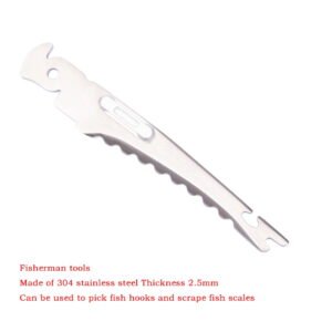 Stainless Steel Fish Scaler with Fishhook Removal For Leatherman Free P4-NiceToolHome