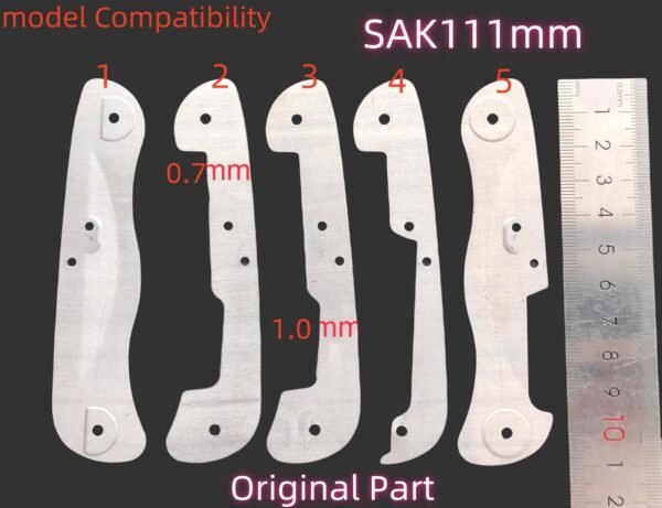 5 Types Aluminum Liner Replacement Original Part For 111mm Victorinox SAK-NiceToolHome