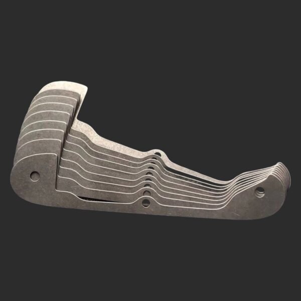 TC4 Titanium Alloy Stonewashed Liner For 93mm Victorinox SAK-NiceToolHome