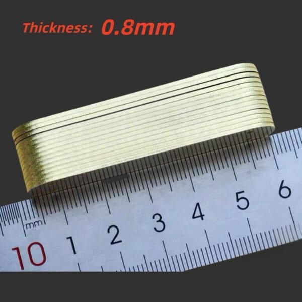 1 pcs 0.8mm Brass Liners Lining Clamping Plate Partition For 65mm Victorinox Swiss Army Knife SAK DIY Accessories