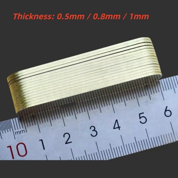 1 pcs 0.5mm 0.8mm 1mm Brass Liners Lining Clamping Plate Partition For 58MM Victorinox Swiss Army Knife SAK DIY Accessories