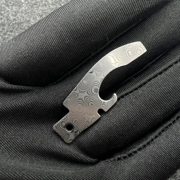 Damascus Steel Bottle Opener with screwdriver Replacement Small Blade For 91mm Victorinox SAK-NiceToolHome