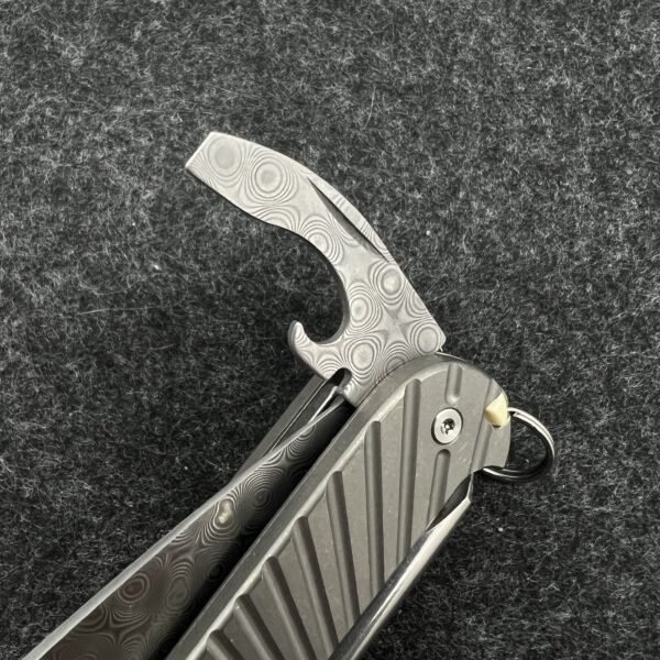 Damascus Steel Bottle Opener with screwdriver Replacement Small Blade For 91mm Victorinox SAK-NiceToolHome