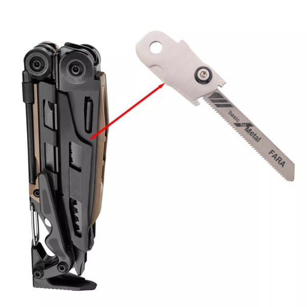 Stainless steel Saw T-Shank Holder with Thumb Grip For Leatherman MUT EOD DIY Accessories