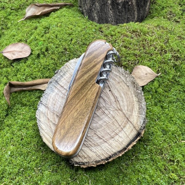 Handmade Green Sandalwood Handle Scales For 91mm Victorinox SAK-NiceToolHome