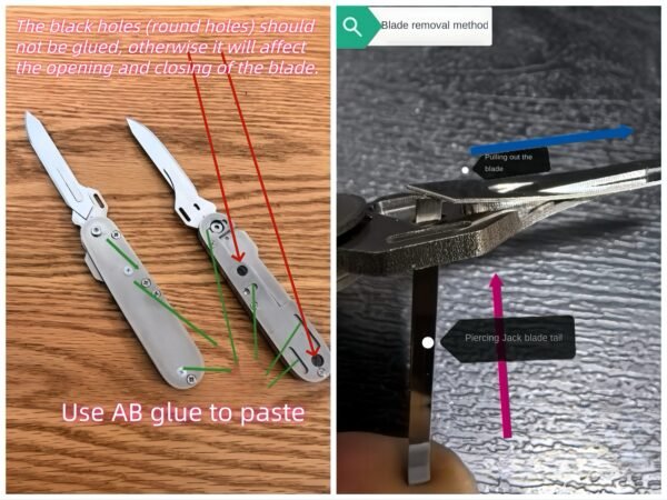Surgical Handle Module With Blade Directly Use For 91mm Victorinox SAK-NiceToolHome