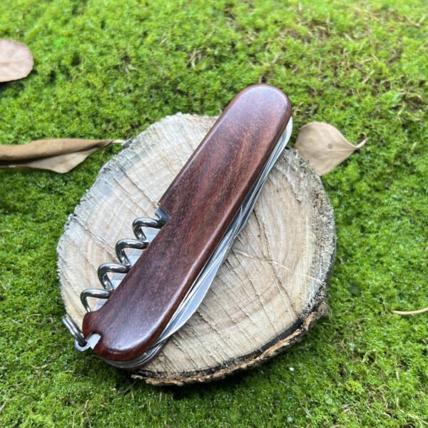 Handmade Blood Sandalwood Handle Scales For 91mm Victorinox SAK-NiceToolHome