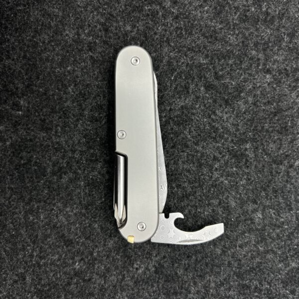 Damascus Steel Bottle Opener with screwdriver Replacement Small Blade For 91mm Victorinox SAK-NiceToolHome