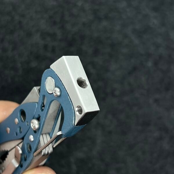 Stainless Steel Carabiner Attachment Hammer with 2*4mm Hex Holes for Leatherman Skeletool-NiceToolHome