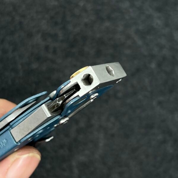 Stainless Steel Carabiner Attachment Hammer with 2*4mm Hex Holes for Leatherman Skeletool-NiceToolHome