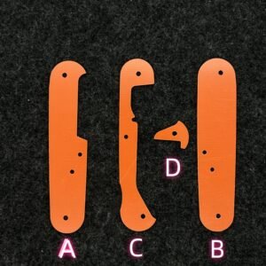4 Types Orange Color G10 Liner For 91mm Victorinox SAK-NiceToolHome