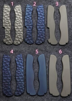 Titanium Alloy Handle Scales with Tweezers/Toothpick Slot For 111mm Victorinox SAK-NiceToolHome