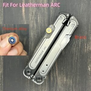 2 kind Titanium alloy / Brass Bullet Primer Style Thumb Grip with Screw fixation For Leatherman ARC-NiceToolHome