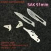 Scalpel Handle with Thumb Hole Fits #36 Blade For 91mm Victorinox SAK-NiceToolHome