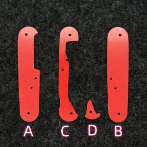 4 Types Red Color G10 Liner For 91mm Victorinox SAK-NiceToolHome