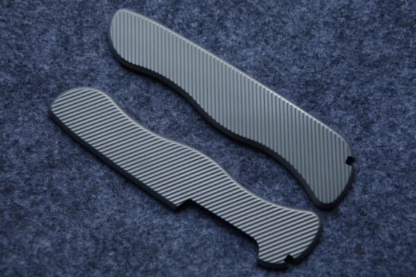 Titanium Alloy Handle Scales with Tweezers/Toothpick Slot For 111mm Victorinox SAK-NiceToolHome