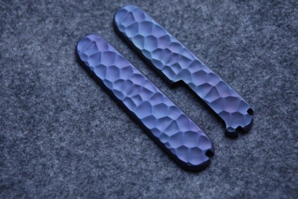 Titanium Alloy Handle Scales with Tweezers and Toothpick Slot For 91mm Victorinox SAK-NiceToolHome