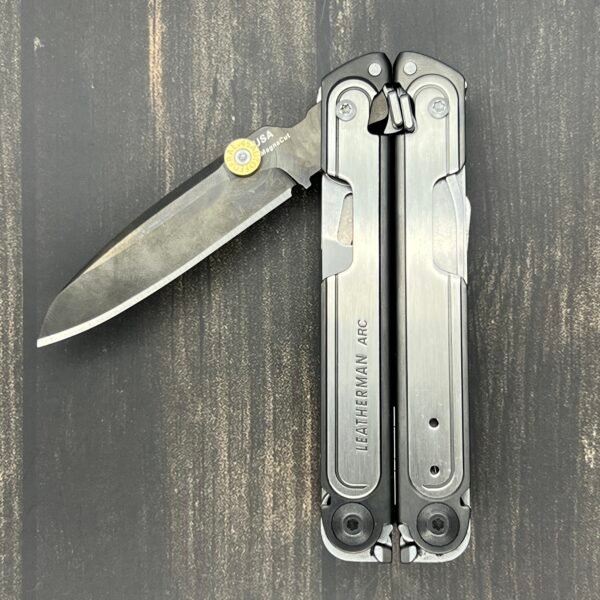 2 kind Titanium alloy / Brass Bullet Primer Style Thumb Grip with Screw fixation For Leatherman ARC-NiceToolHome
