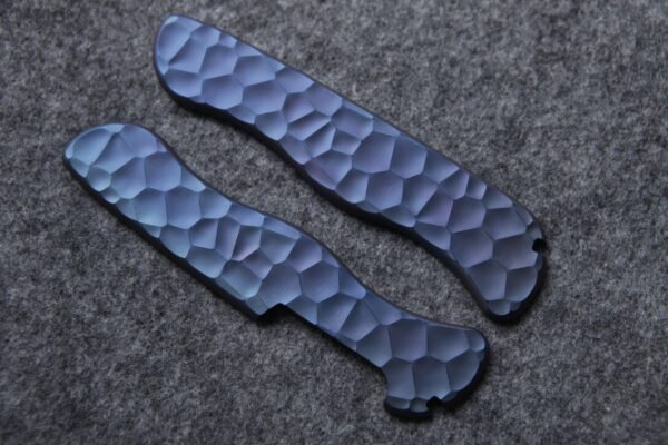 Titanium Alloy Handle Scales with Tweezers/Toothpick Slot For 111mm Victorinox SAK-NiceToolHome