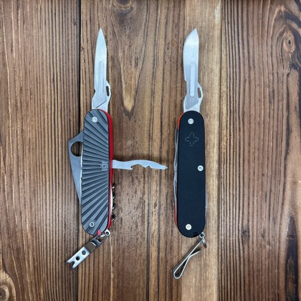 Scalpel Handle with Thumb Hole Fits #36 Blade For 91mm Victorinox SAK-NiceToolHome